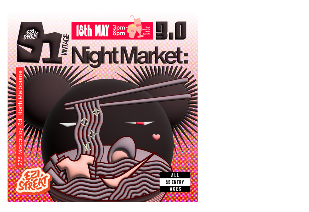 EziStreat x 91 Vintage Mini Night Market 3.0